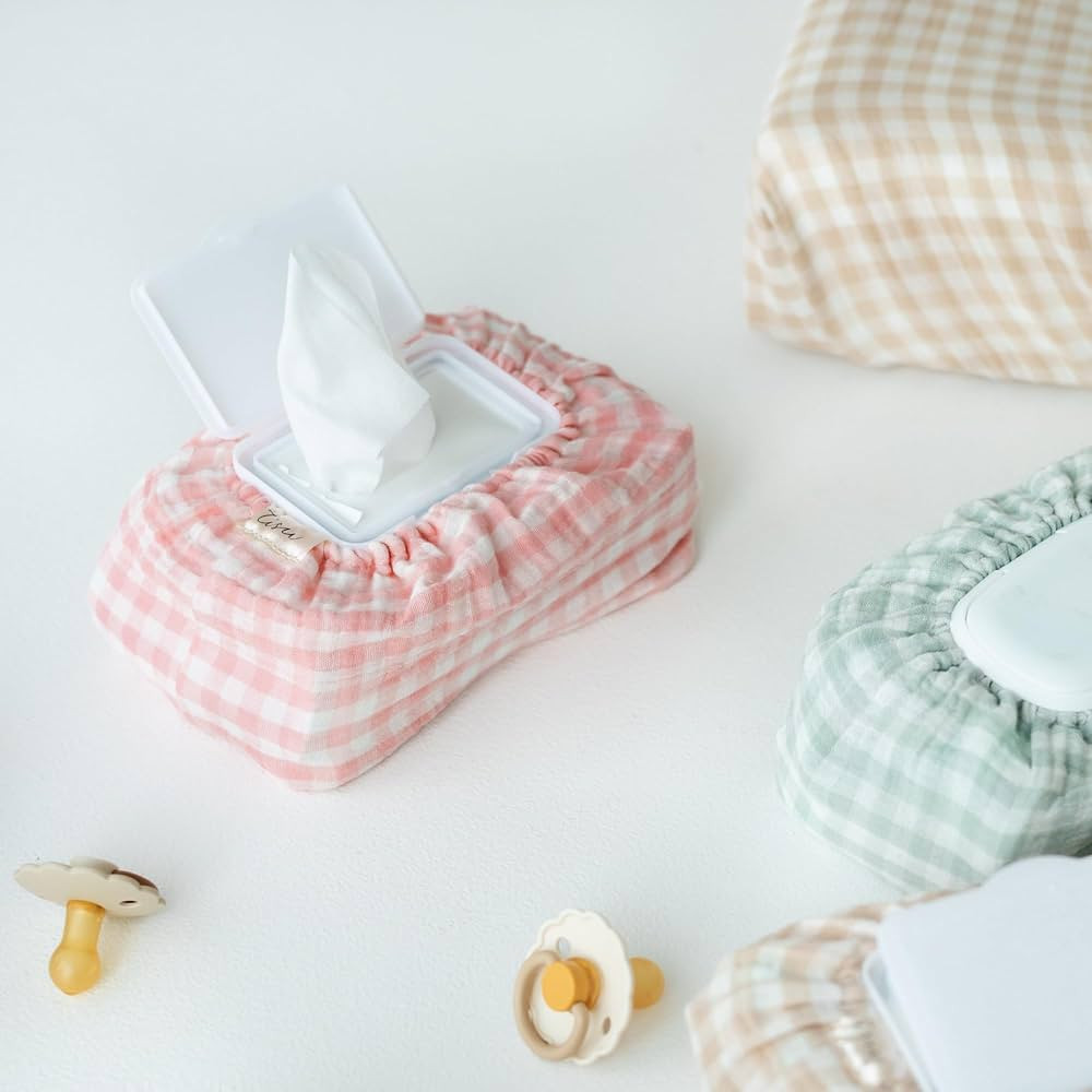 Baby Wipes Cover – Universal Size, One Size Fits All Wipes Packages | Muslin Cotton Tissue Cove... | Amazon (US)