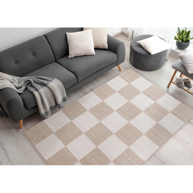 Wum Collection Cream/Beige Area Rug | Wayfair North America