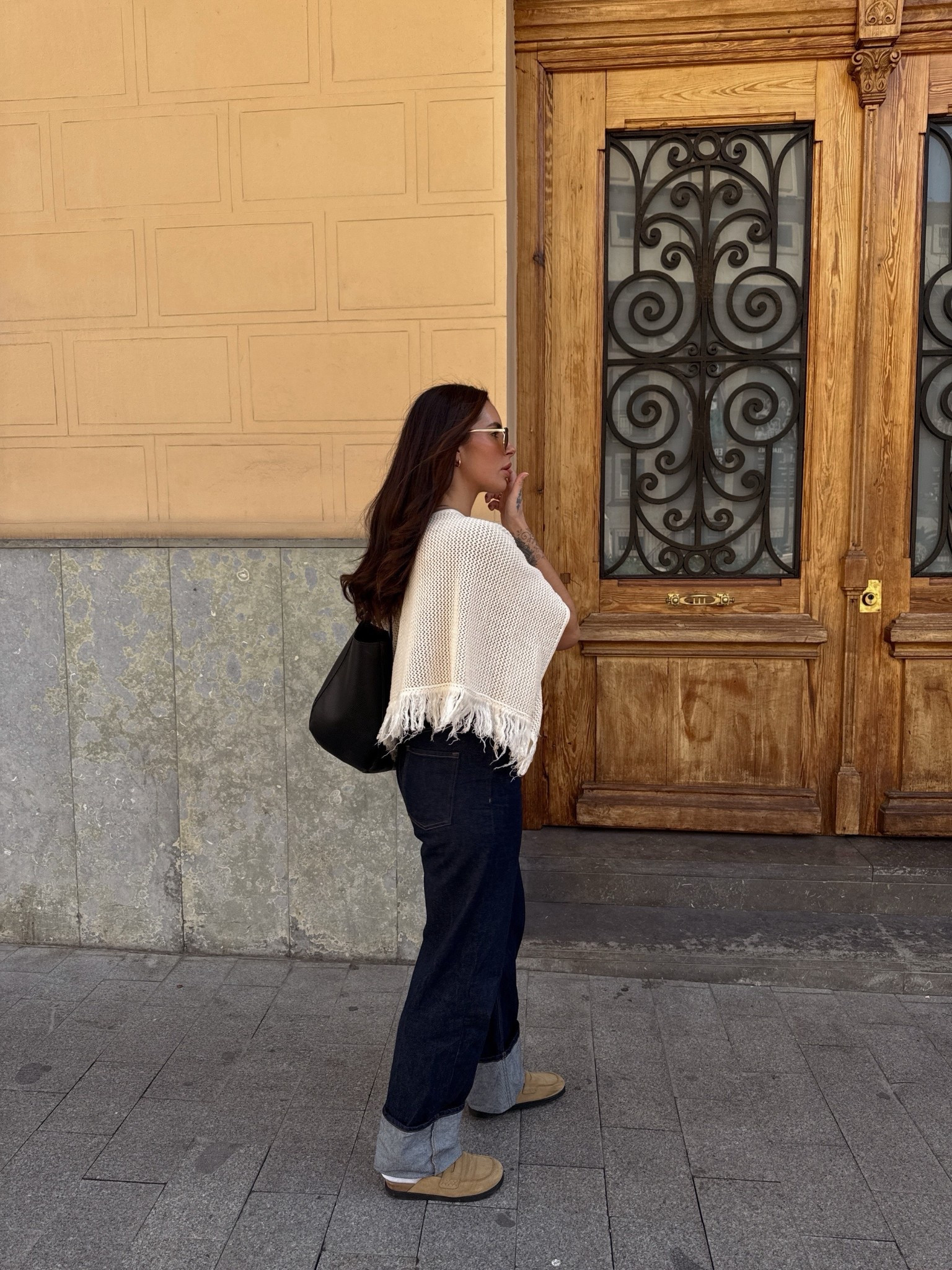 Fringe cape finally back in stock 🫶🏻 

#LTKspring #LTKuk #LTKsummer