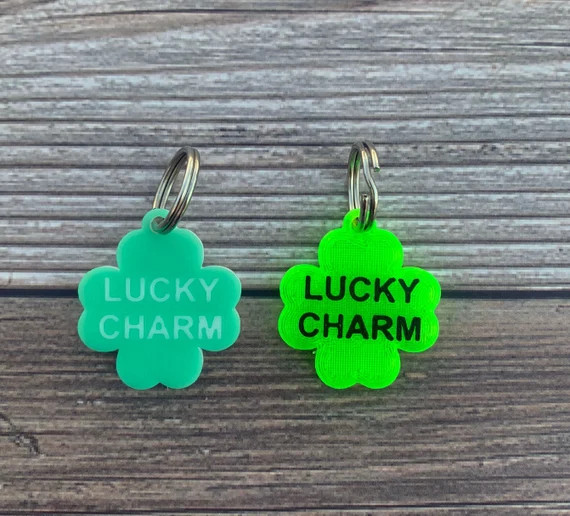 Shamrock Dog Tag St. Patrick's Day Dog Tag 3D Printed | Etsy | Etsy (US)