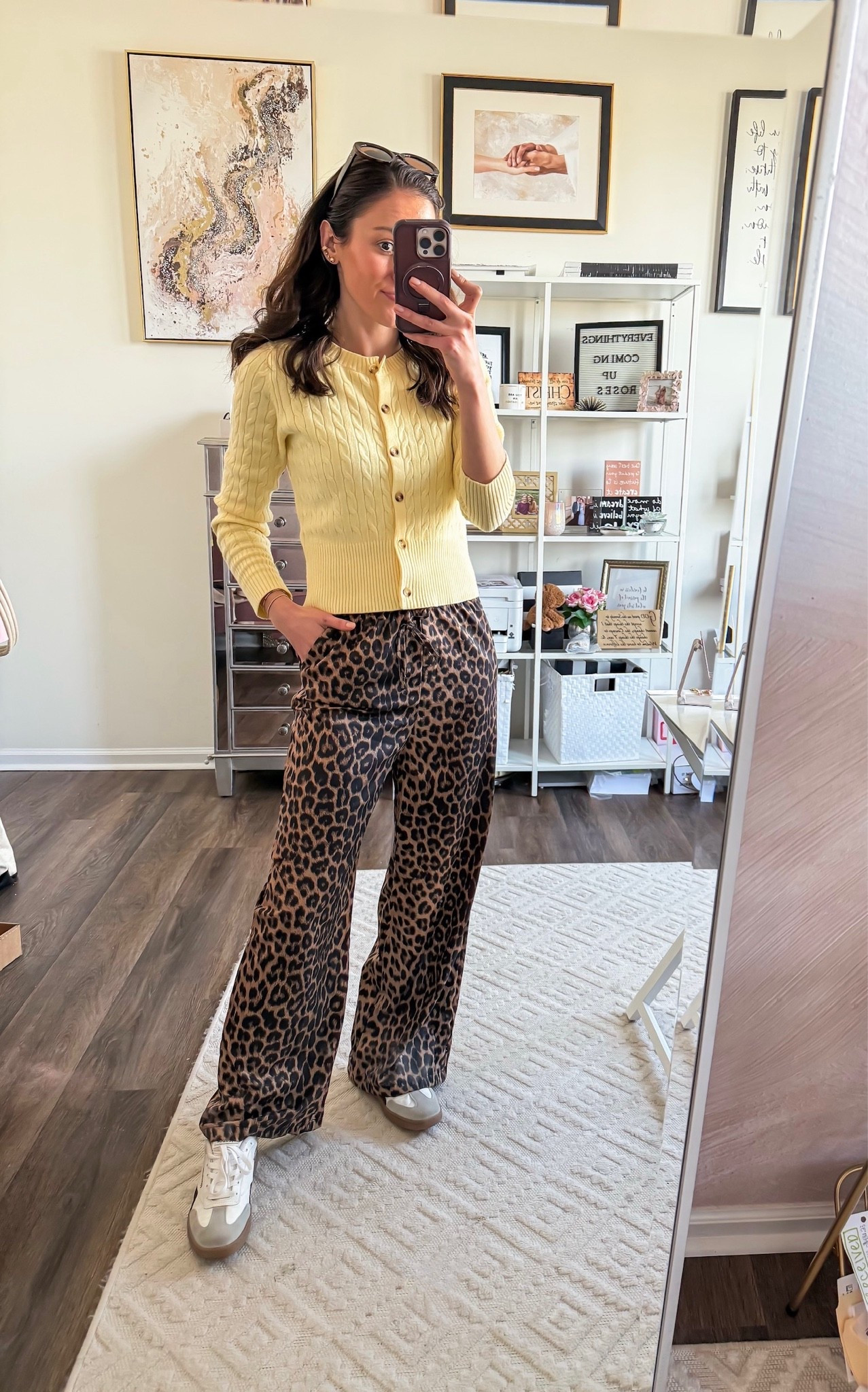Leopard print drawstring pants

#LTKootd #LTKSeasonal