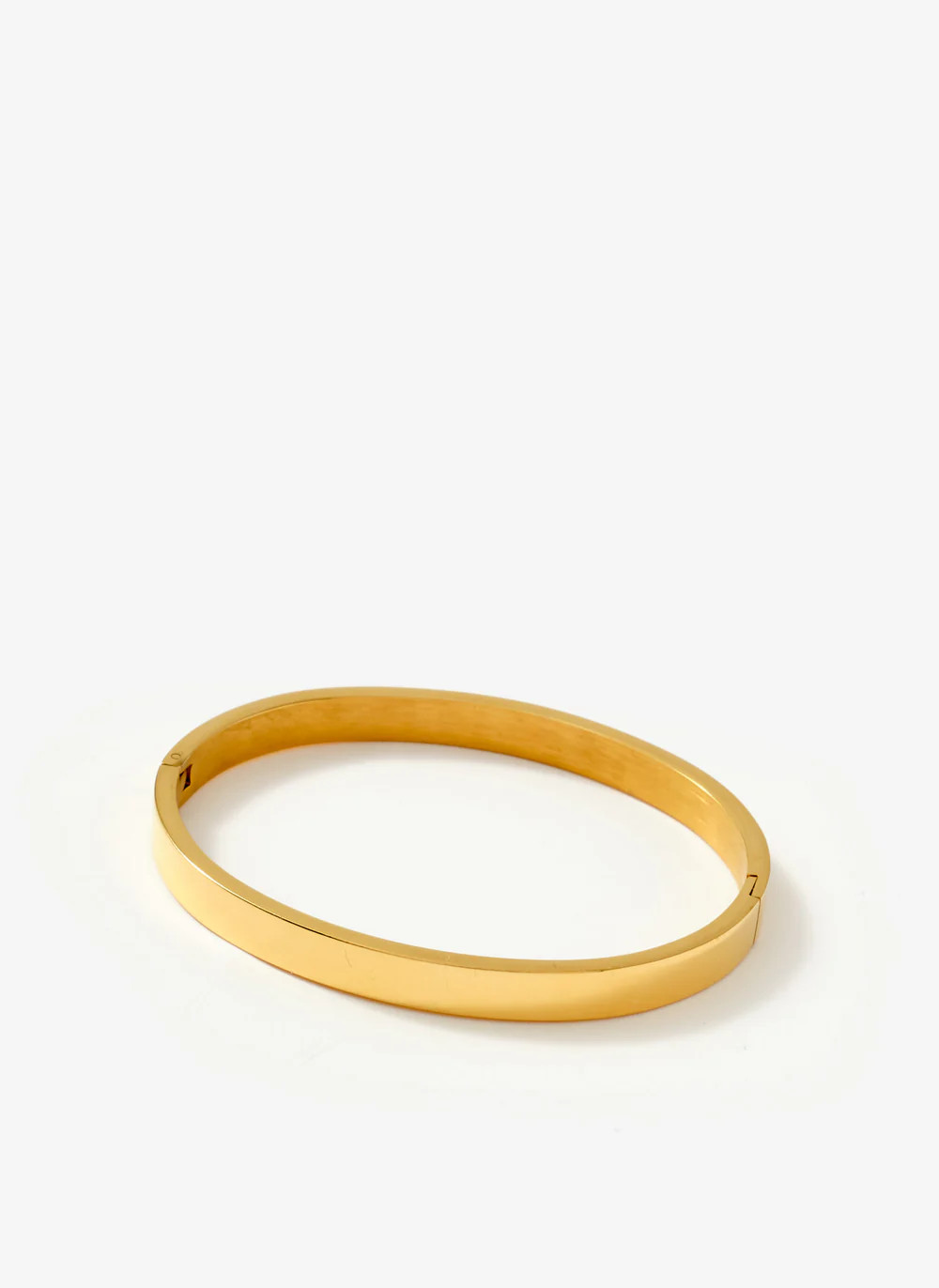 Gold Stainless Steel Slim Bangle | Mint Velvet