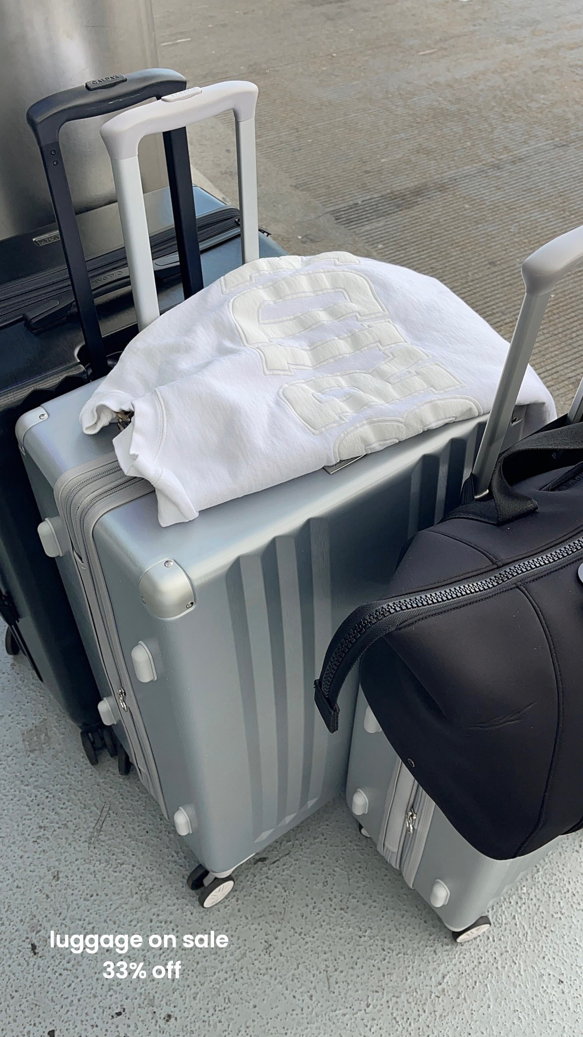 [11/26/25] calpak sale!! Ambeur 3-Piece Luggage Set in silver is 33% off sitewide. So many cute colors linked! 

Such a great deal for 3-pieces if you’re looking for new travel items. Other colors available! 

#LTKGiftGuide #LTKTravel #LTKCyberWeek