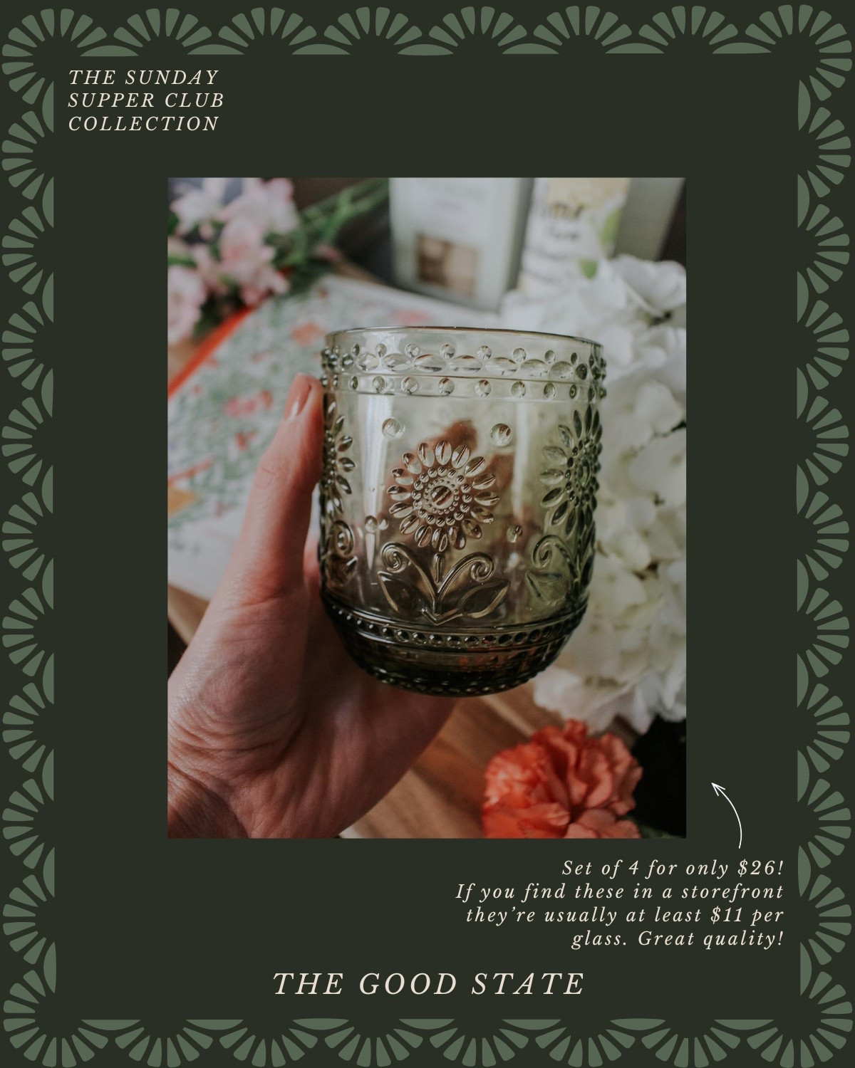 The Sunday Supper Club👒 To the ladies who find beauty in the fragrance of fresh basil, the crunch of homemade bread and the vibrant colors of ingredients spread across the counter. To the ones who romanticize every chop on the cutting board and every dance of the sunlight through their kitchen window. For those who come alive the longer they linger around a candle-lit table with loved ones. For the ladies who are looking for a reason to set a pretty table filled with flowers and for those who are looking forward to *finallllly* wear their new Spring dress. This collection is for you🤍 The good state, Lauren England, dinner party, hosting, under $50, Anthro, Anthropologie, dolce vita, spring fashion, spring ootd, maxi dress, Abercrombie and Fitch, wedding guest dress, empire waist dress, white dress. J crew, j crew factory, pretty, spring fashion, vacation outfit, ootd, sandals, tuckernuck, Easter outfit, kitchen, entertaining, home decor, Amazon home, Amazon finds, stripe dress, masters outfit, green dress, blue dress, McGee and co, shea McGee, quince, Martha Stewart,

#LTKStyleTip #LTKSaleAlert #LTKFindsUnder50