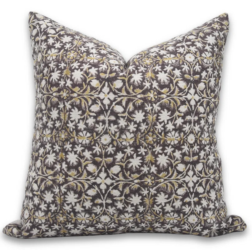 Fabdivine Mahalaxmi Artisan Hand Block Print Linen Pillow Cover Decorative Cushion for Sofa Couch... | Wayfair North America