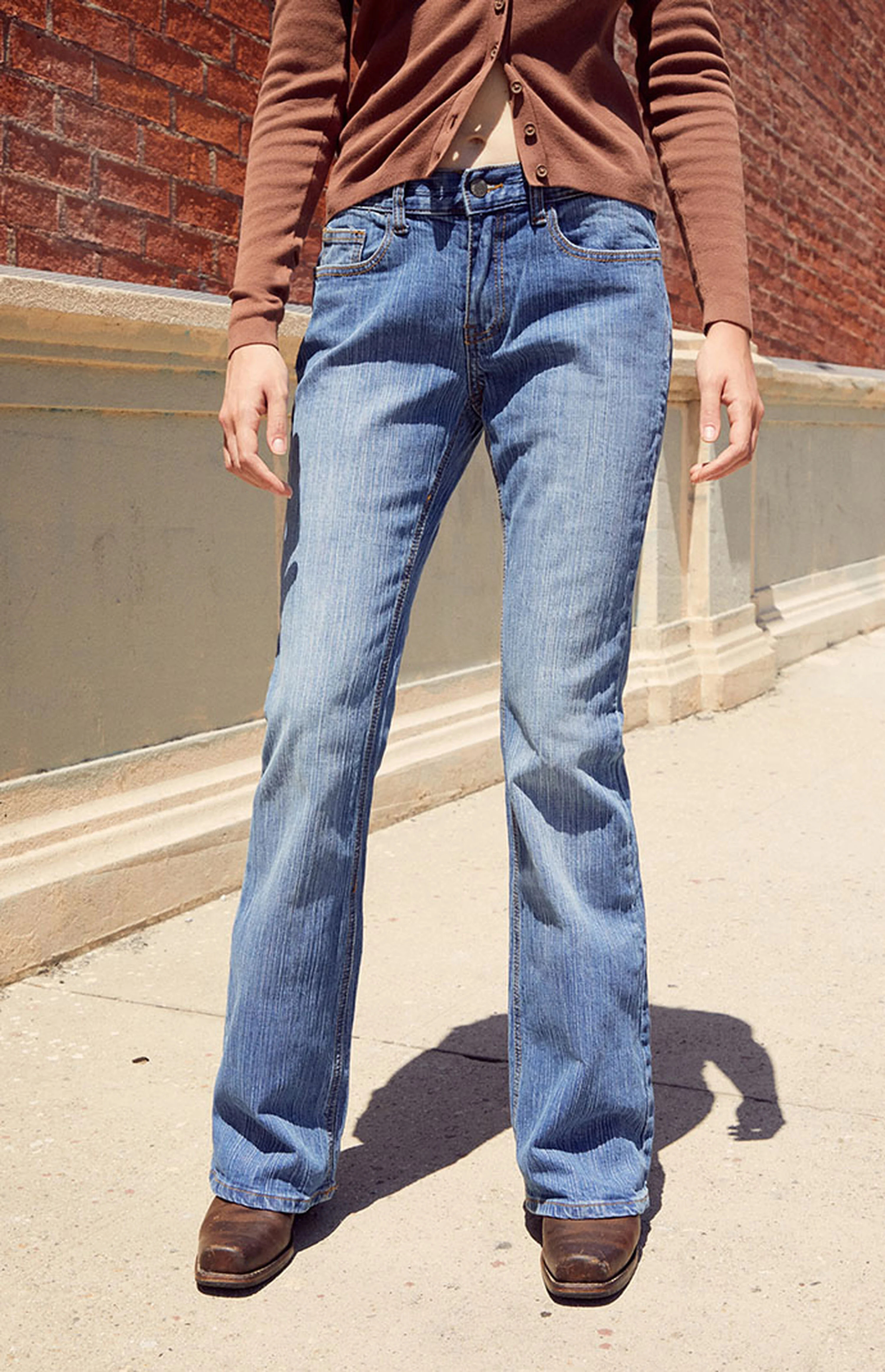 John Galt Medium Blue Brielle '90s Bootcut Low Rise Jeans | PacSun