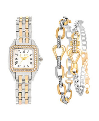 Women's Quartz Two-Tone Alloy Watch, 26mm | Macy's
