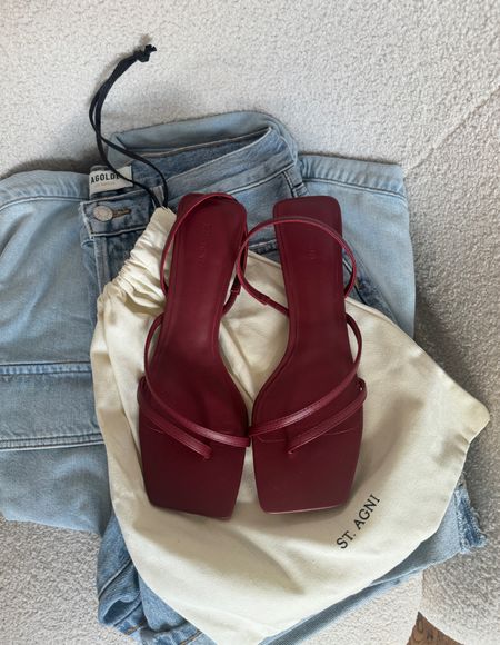 St Agni Red Sandals | red shoes | spring shoes | pop of red | evening outfit | date night 

#LTKstyletip #LTKeurope #LTKfindsunder100
