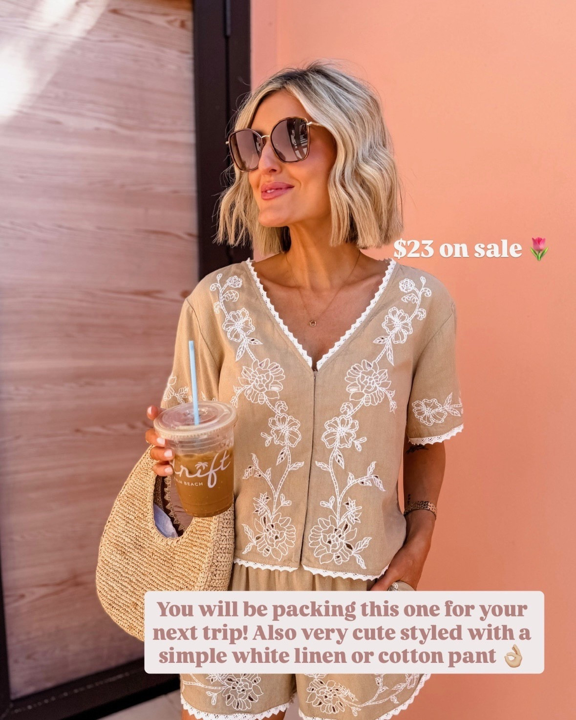 This matching set would make the perfect vacation look! Grab the top while it’s 25% off! Wearing S. 

Loverly Grey, Target find, Target fashion, matching set, spring fashion, spring outfit ideas, sale alert, vacation outfit ideas 

#LTKootd #LTKSaleAlert #LTKspring