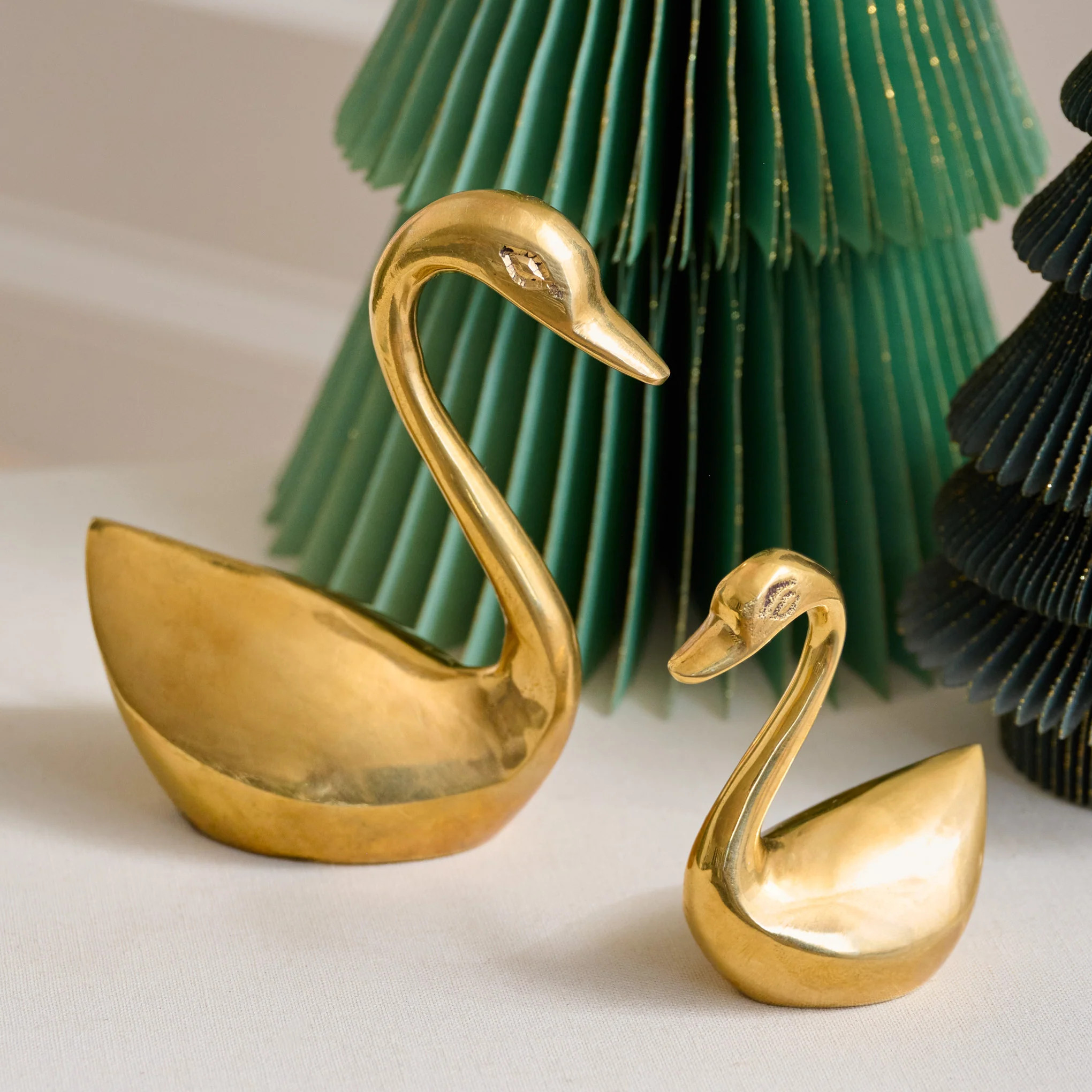 Vintage-Inspired Brass Sit About Swan | Magnolia