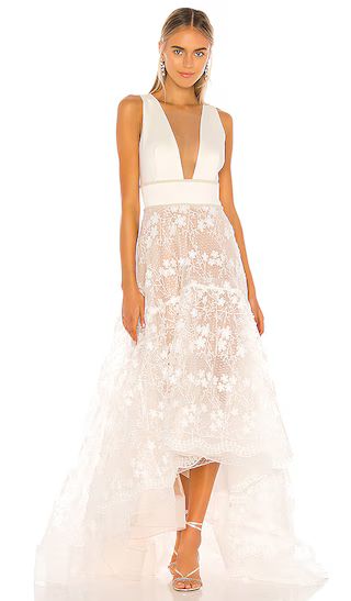 Fiona Bridal Gown in White | Revolve Clothing (Global)