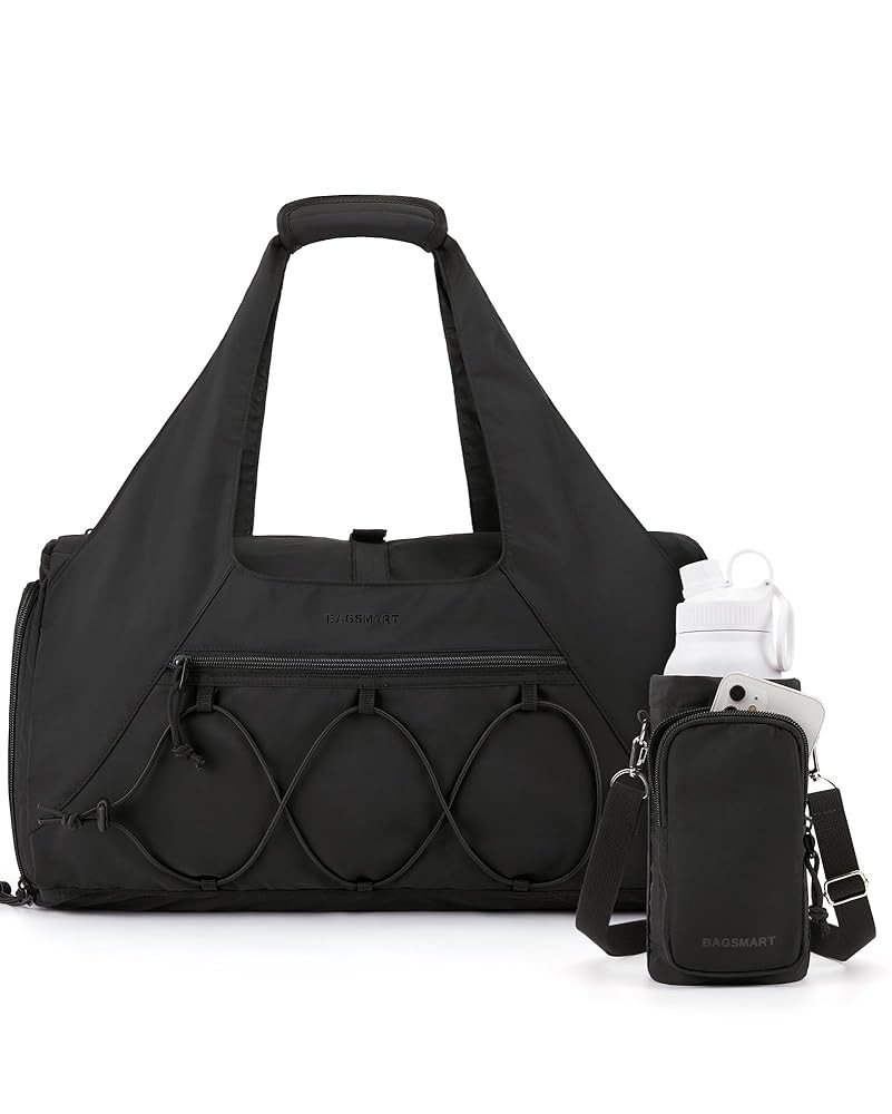 BAGSMART Gym Bag for Women, Lightweight Duffel with Shoe Compartment, Weekender with Wet Pocket, ... | Amazon (US)