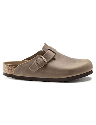 Birkenstock Women's Boston Oiled Regular Leather Slip On | David Jones | David Jones (Australia & New Zealand)