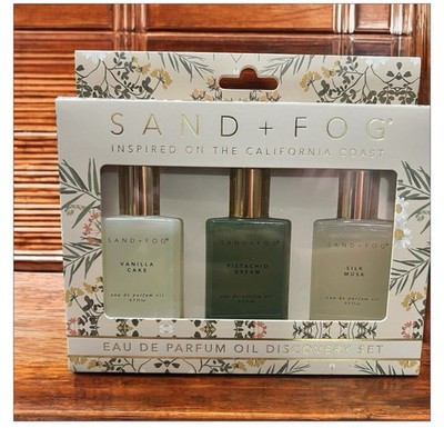 SAND + FOG Vanilla Cake Pistachio Dream Silk Musk Eau de Parfum Oil Set | eBay US