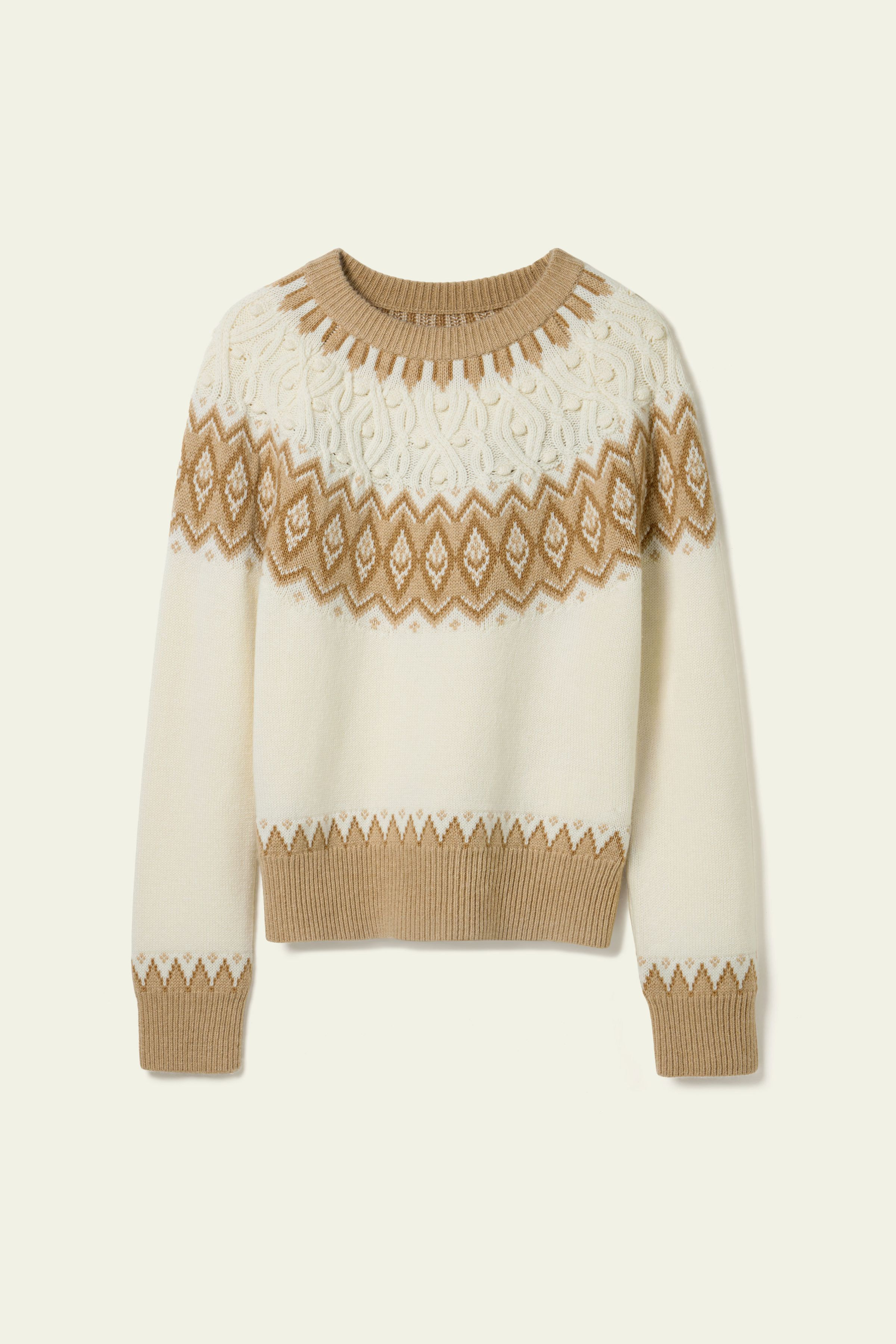 Woll-Kaschmir Fair-Isle Pullover | LilySilk