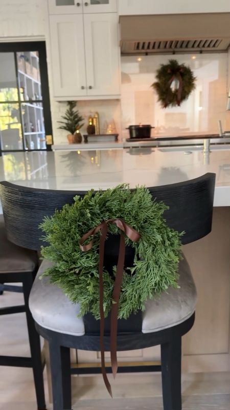 Mini wreath set for the back of chairs and stools!  Grab them while you can! 

Christmas holiday home decor styling 

#LTKHoliday #LTKhome #LTKstyletip