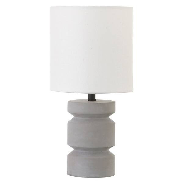 Reyna Concrete Mini Lamp - Overstock - 33499437 | Bed Bath & Beyond