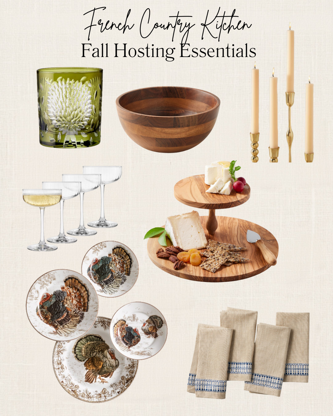 🍂 Fall Hosting Essentials 🍂

Getting ready for cozy fall dinners, weekend guests, and Thanksgiving gatherings? These are some of my favorite pieces for setting a beautiful table and making hosting feel a little more special. 🤎

Think pretty serveware, linen napkins, candlelight, glassware, charcuterie boards, and those little details that make guests feel welcome.






fall hosting | fall entertaining | fall tablescape | Thanksgiving hosting | French country decor | French country table | elegant entertaining | cozy fall home | hosting essentials | fall home decor 

 #LTKSeasonal #LTKHome