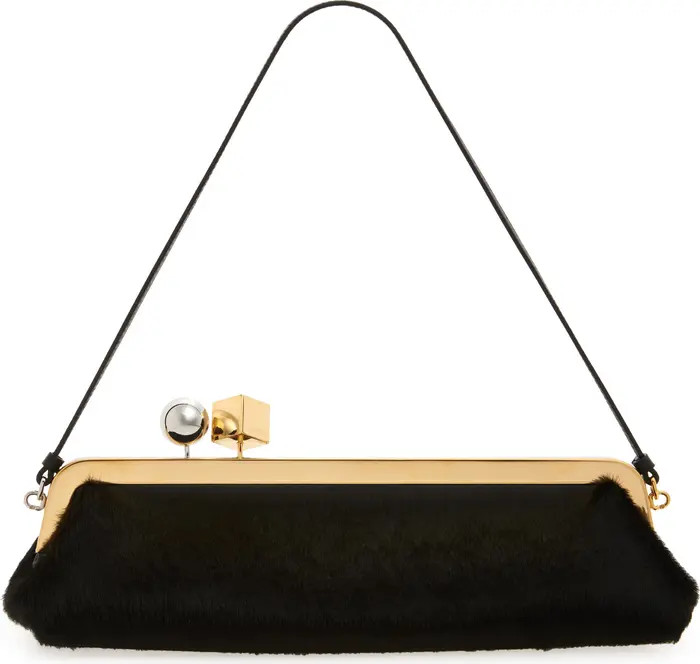 La Pochette The Salon Genuine Calf Hair Shoulder Bag | Nordstrom