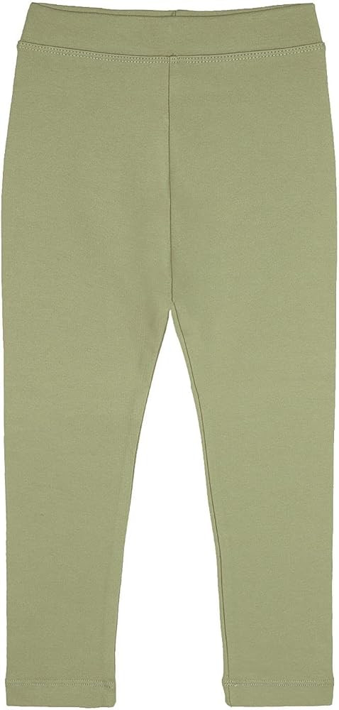 Lilax Girls' Basic Solid Full Length Cotton Soft Leggings | Amazon (US)