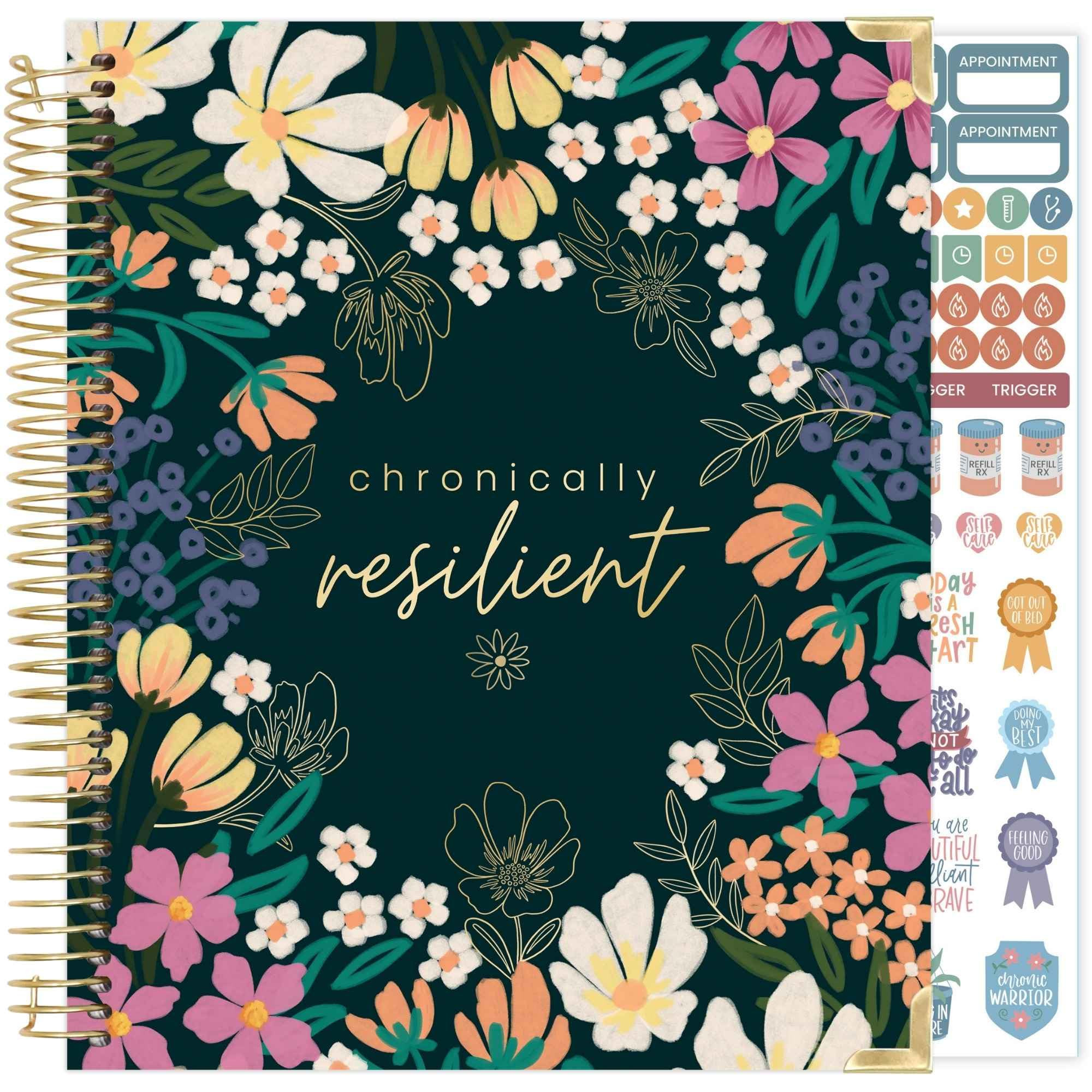 bloom daily planners Undated Chronic Illness Medical Planner & Journal - 12 Month Pain & Symptom ... | Amazon (US)