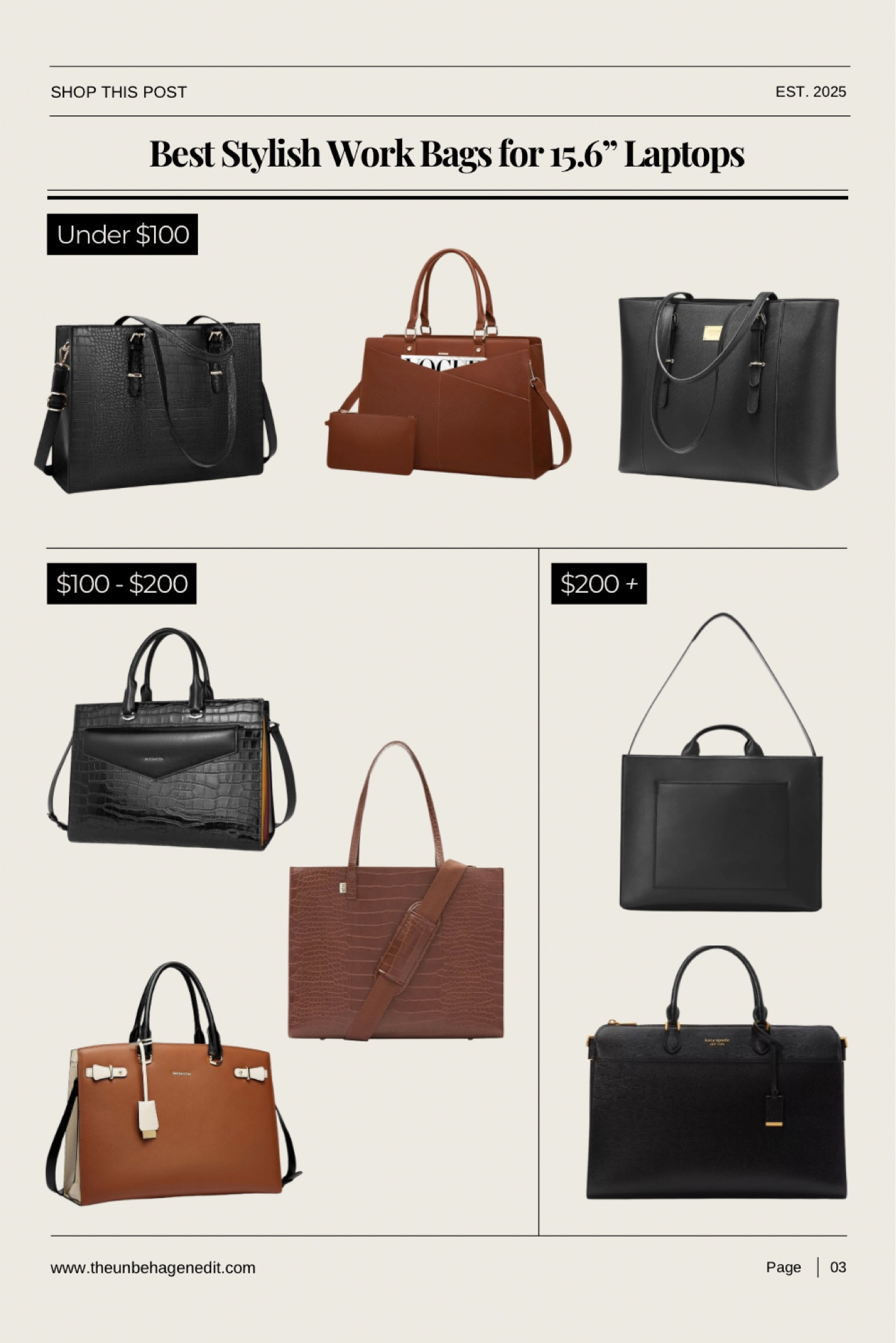 Best chic work bags that fit a 15.6” laptop. Prices ranging from $34 - $398 and all of them are great. Trust me, I know! I carry back and forth my laptop and sometimes drawings too. What is your favorite work bag? #workbag #laptopbag #worktote

#LTKItBag #LTKWorkwear