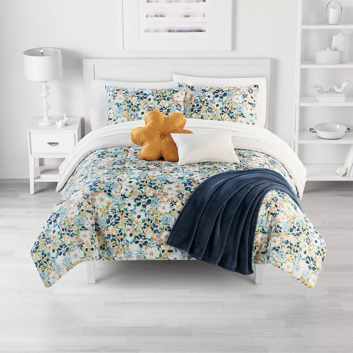 The Big One® Harper Reversible Comforter Set with Sheets, Throw & Decorative Pillows | Kohl's