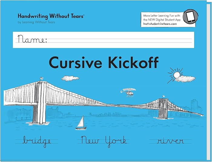 Learning Without Tears Cursive Kickoff Student Workbook, Age 7+, 2nd Grade+, Handwriting Practice... | Amazon (US)