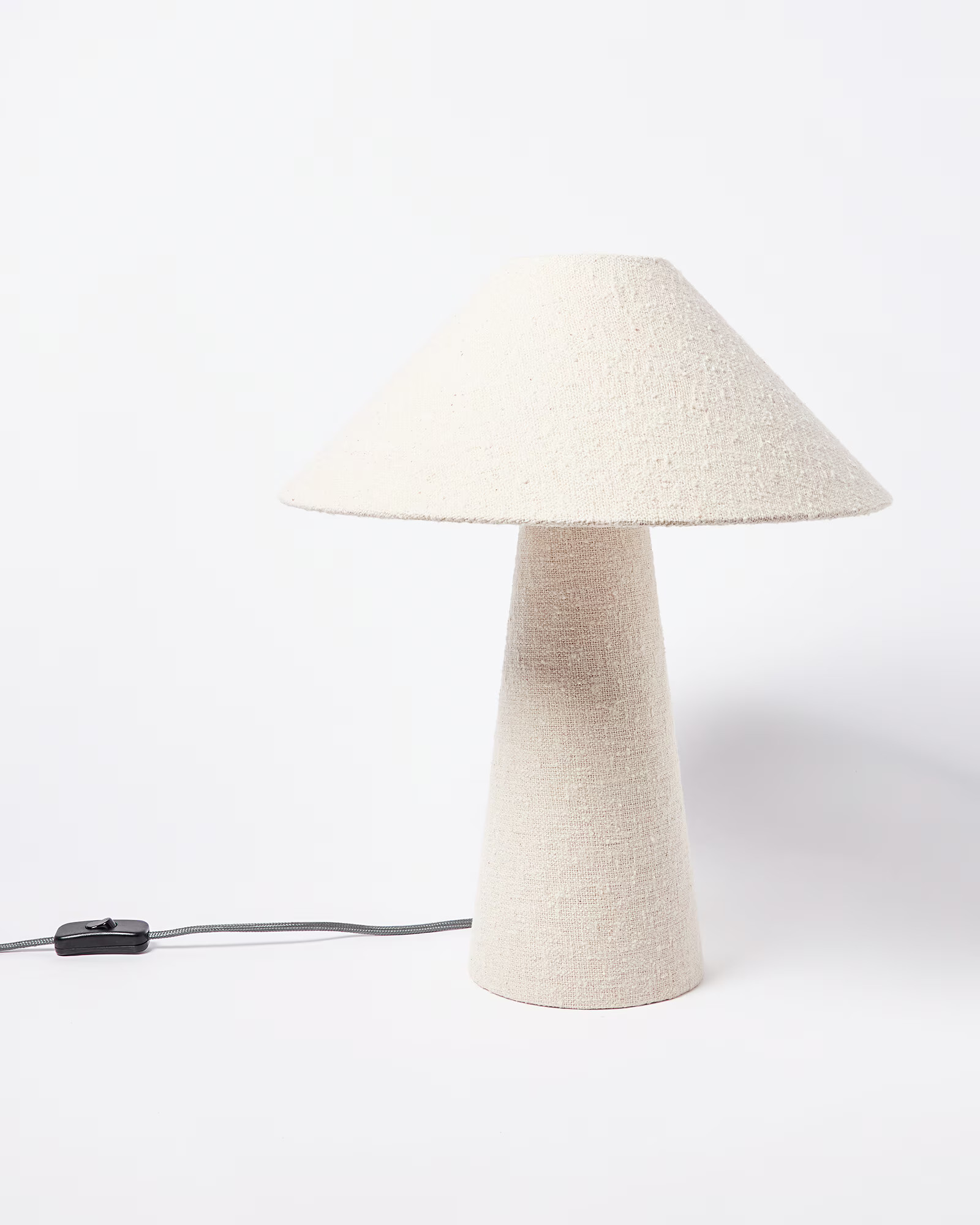 Alma White Boucle Desk & Table Light | Oliver Bonas | Oliver Bonas (Global)