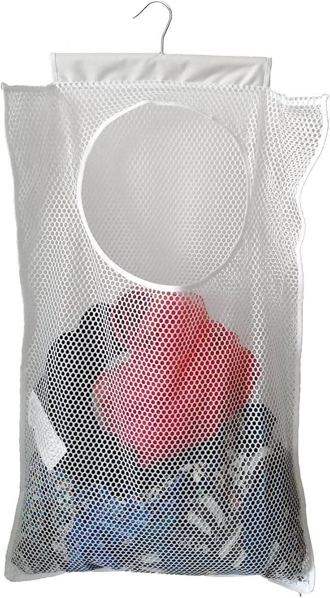 Hanging Mesh Laundry Hamper (30in*20in*2in) Large Dirty Clothes Bag, Can Be Used Behind The Door ... | Amazon (US)
