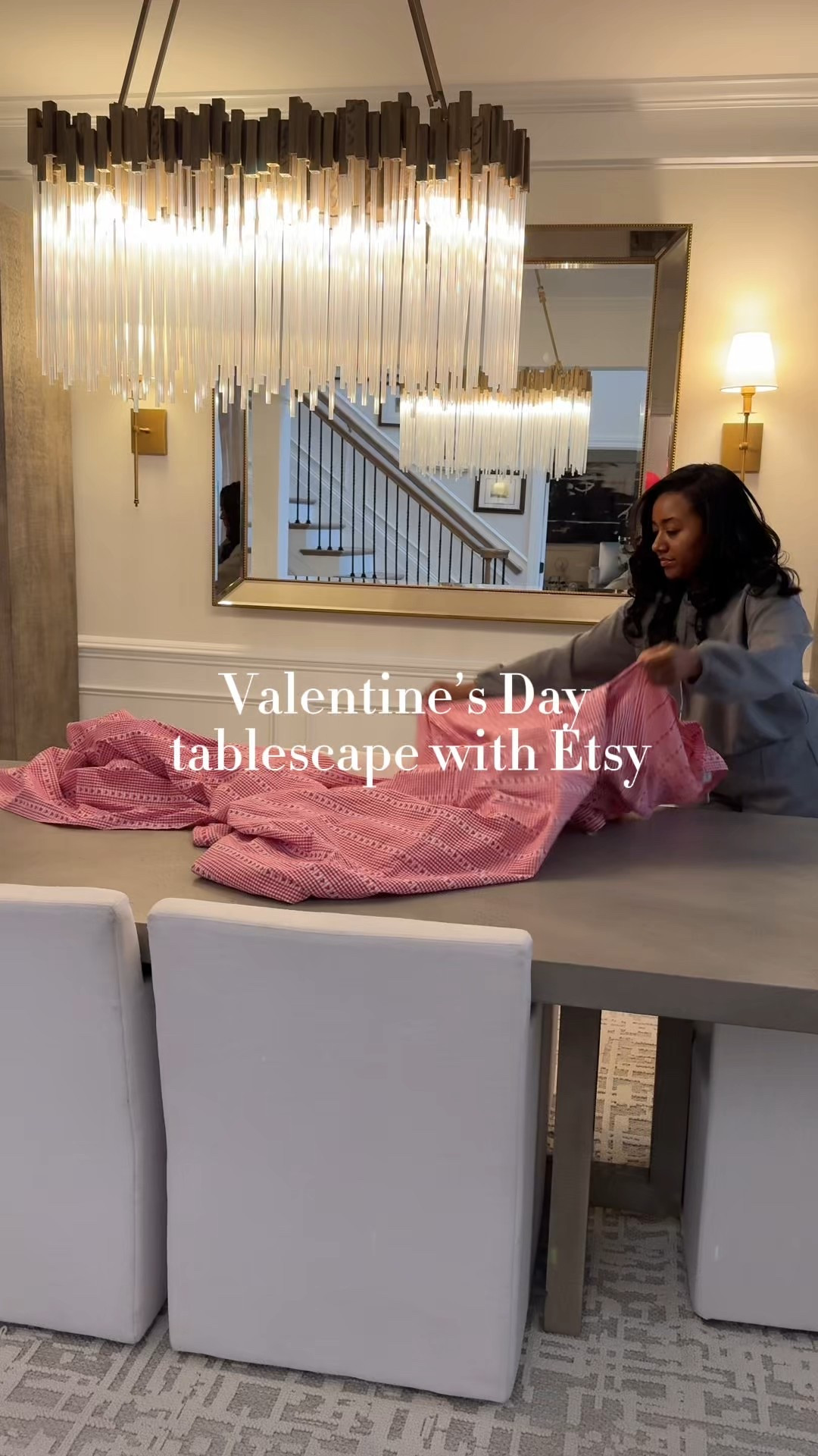 Let’s create a Valentine’s Day dinner party with @Etsy I love adding personality to my space and these personalized items were exactly what we needed. #ad #Etsy #EtsyCreatorCo