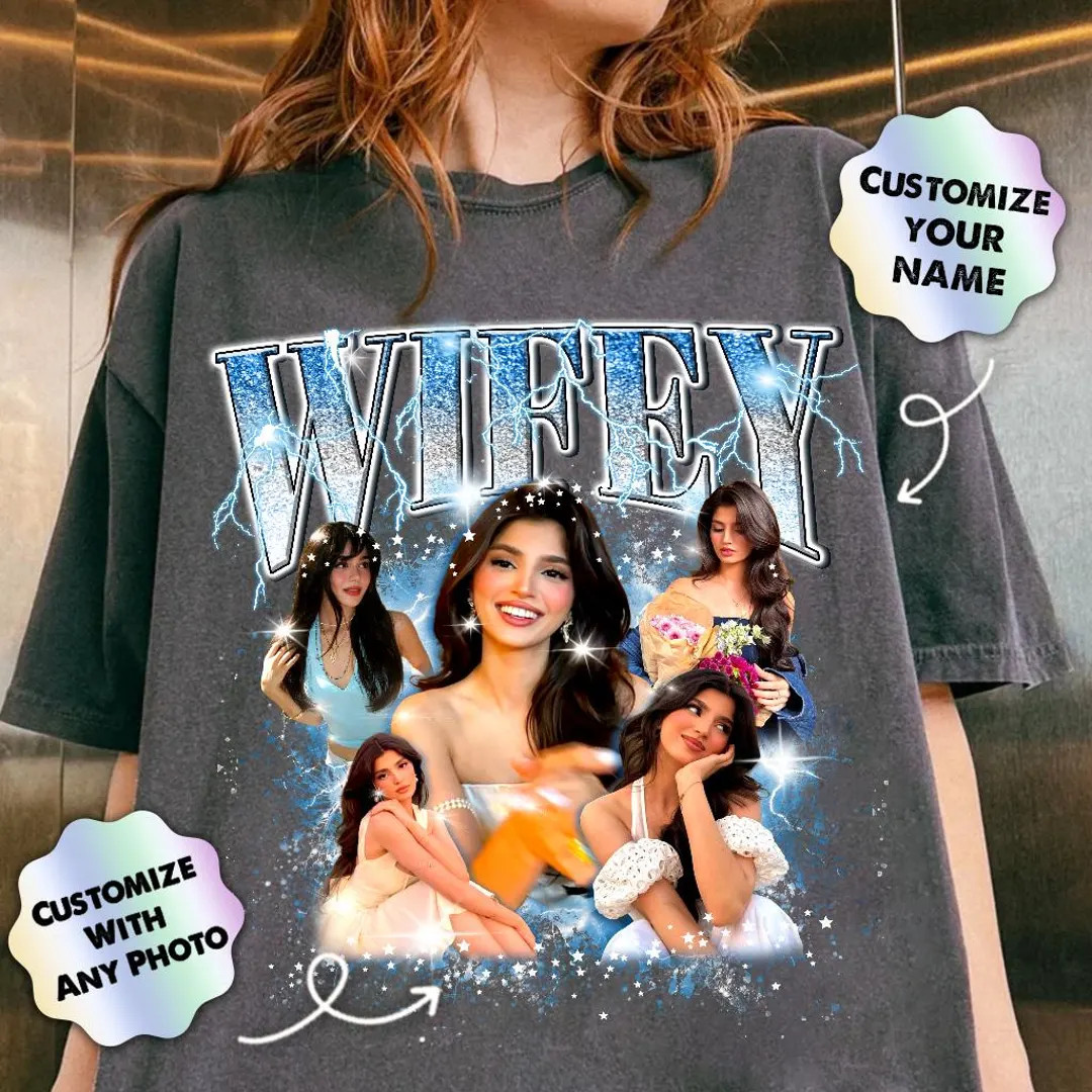 Personalized Valentine Shirt Gifts for Him, Husband, Wifey Shirts, Bootleg Rap Tee for Boyfriend ... | Etsy (US)