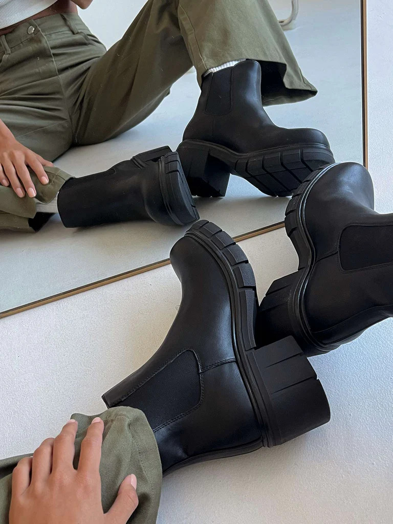 Damage Boots Black | Princess Polly US