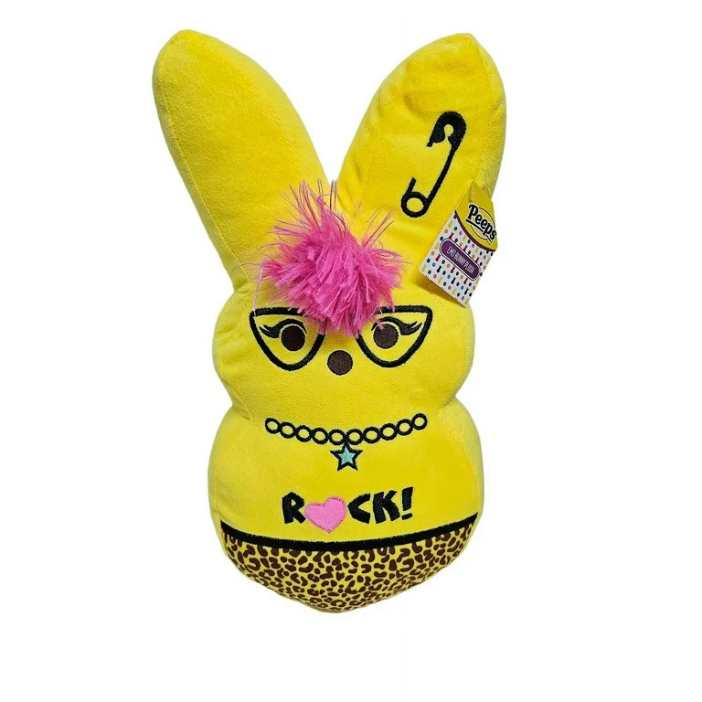 Peeps Yellow Emo Bunny Plush Stuffed Animal Toy | Walmart (US)