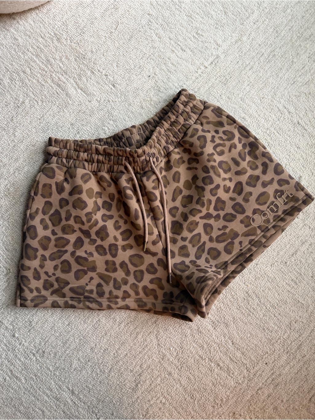 Comfrt Leopard Print Lounge Shorts - Brown | Poshmark