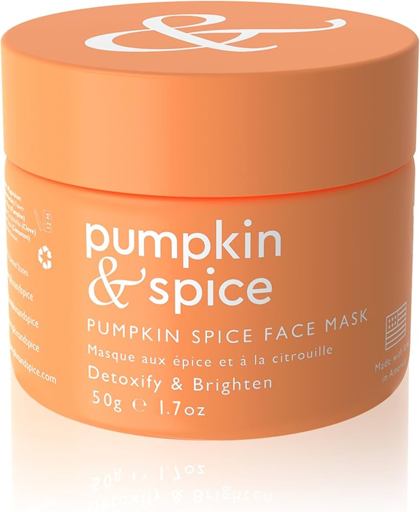 Pumpkin Spice Clay Enzyme Facial Mask | Removes Pimples, Minimizes Pores, Blackheads, Wrinkles, B... | Amazon (US)