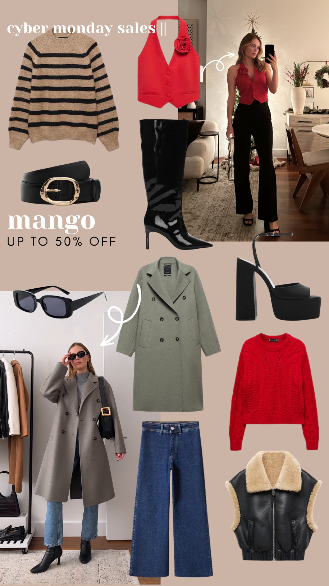 Mango up to 50% off sale continues

#LTKCyberWeek