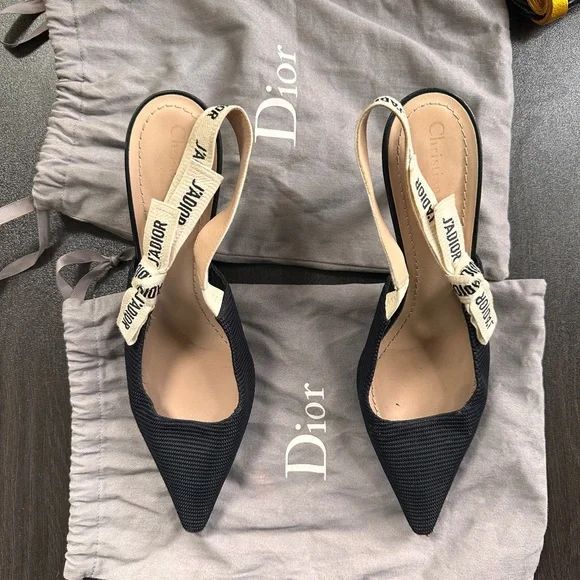Dior sling back kitten heels | Poshmark