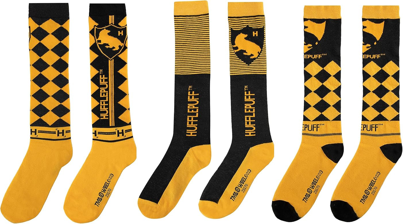 Cinereplicas Harry Potter - Socks Gryffindor/Slytherin/Ravenclaw/Hufflepuff (Set of 3) - Official... | Amazon (US)