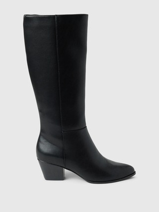 Vegan Leather Tall Heeled Boots | Gap (US)