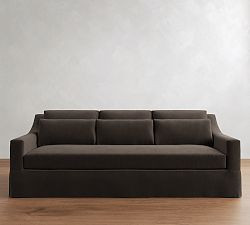 York Slope Arm Deep Seat Slipcovered Sofa (60"-108") | Pottery Barn (US)