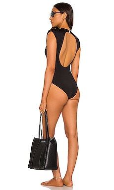 Seafolly Active Padded Shoulder One Piece in Black from Revolve.com | Revolve Clothing (Global)