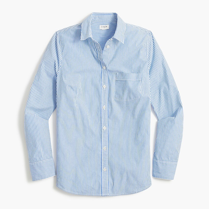 Striped cotton poplin shirt in signature fit | J.Crew Factory