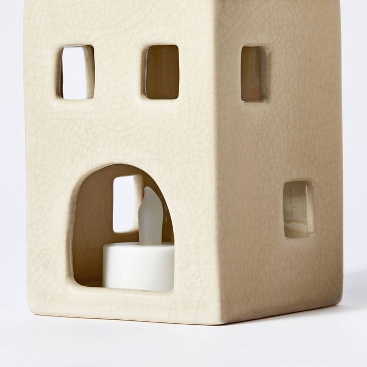 3pc Ceramic House Tea Light Holder - Threshold™ designed with Studio McGee | Target