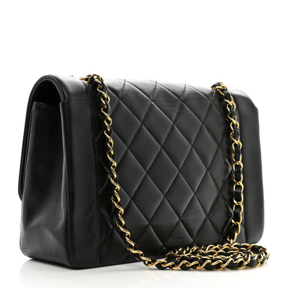 Lambskin Quilted Medium Single Flap Black Black | FASHIONPHILE (US)
