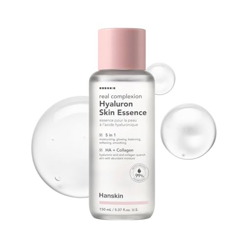 Hanskin Hyaluron Skin Essence Toner – Korean Hydrating Toner for Glass Skin | Hyaluronic Acid & Collagen | Lightweight Moisturizing Astringent for Dry, Sensitive & Dull Skin | K-Beauty (5.07 fl oz) | Amazon (US)