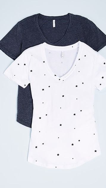 Star & Solid Tee 2 Pack | Shopbop