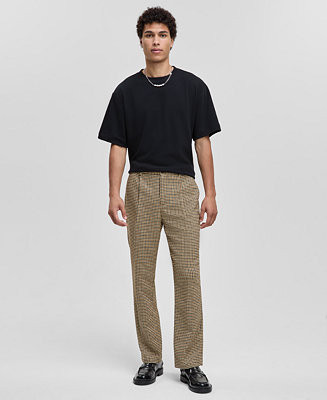 Men's Relaxed-Fit Houndstooth Pants, Macy's Exclusive | Macy's