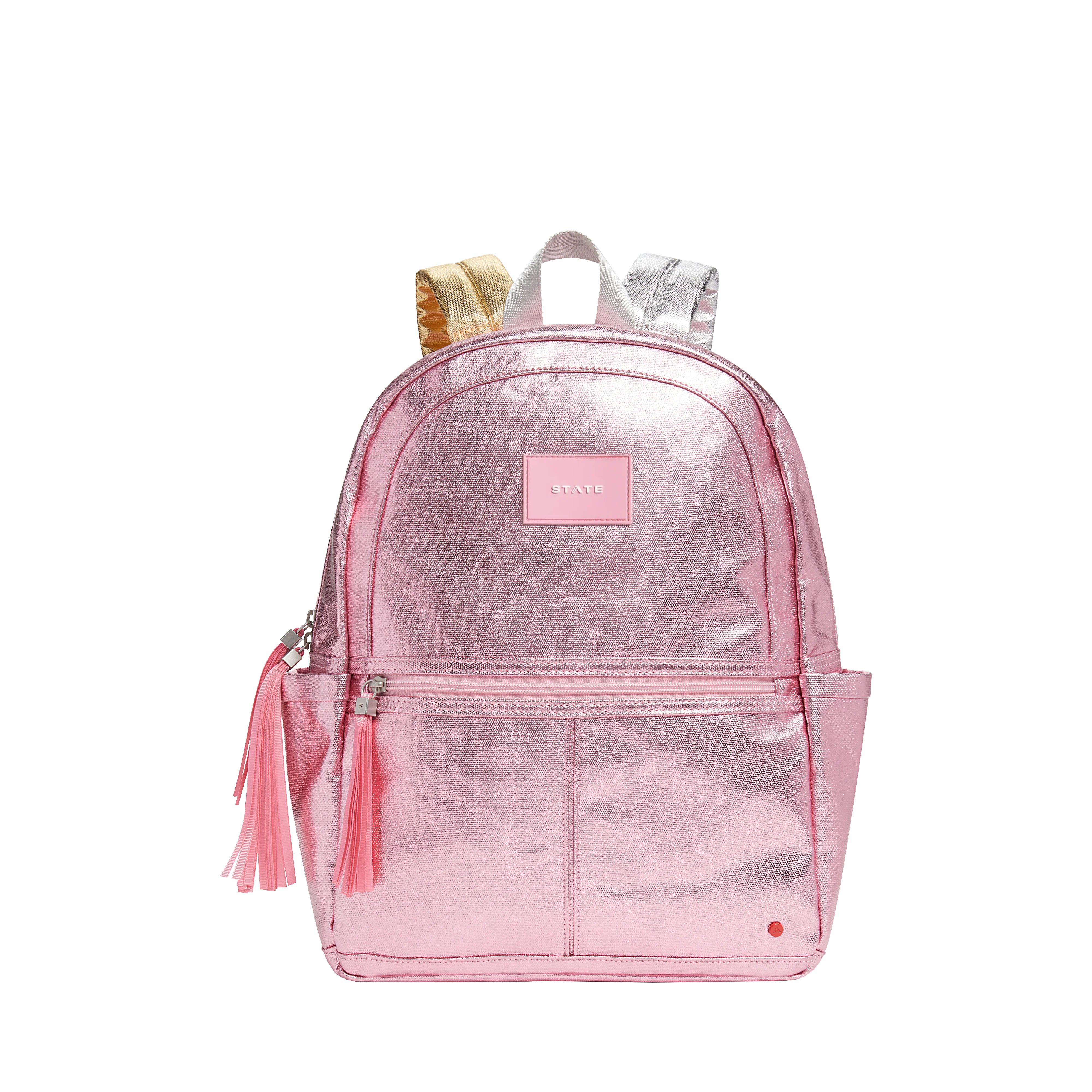 Kane Kids Travel Backpack Metallic Pink/Silver | STATE Bags