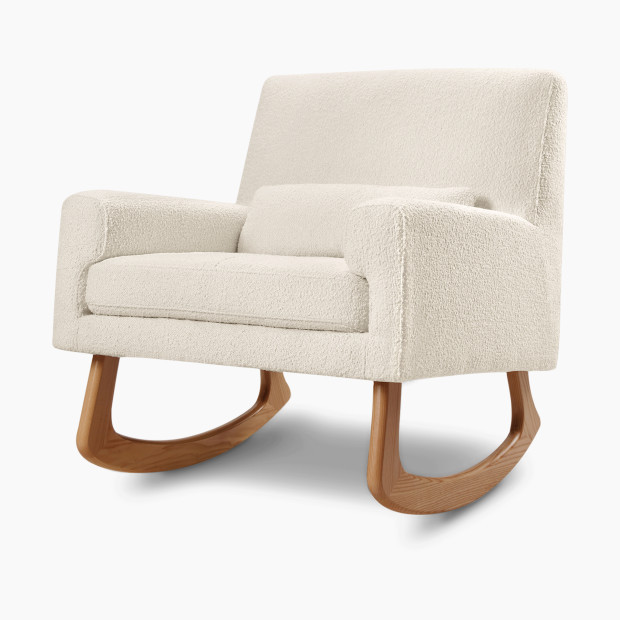 Nursery Works Sleepytime Rocker in Ivory Boucle/Light Legs Size 30.7"" x 33.9"" x 34.6"" | Polyurethane | Babylist